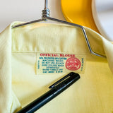 Vintage 1970’s Boy Scouts Butter Yellow Button-Up Shirt - XS/S