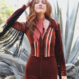 Rainbow Chaser Romper in Chocolate