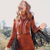 Rainbow Chaser Romper in Chocolate