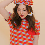 Tomato Stripe Beret