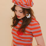 Tomato Stripe Beret