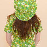 Green Daisy Sun Hat