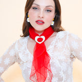 Lover Scarf Slide in Vintage White