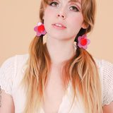 Flower Ponytail Tie in Purple