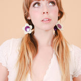 Flower Ponytail Tie in Cream