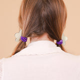 Flower Ponytail Tie in Cream