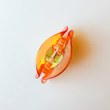 Sunflower Hair Claw in Tangerine