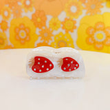 Strawberries Pearlescent Hair Claw