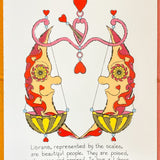 Libra Zodiac Print