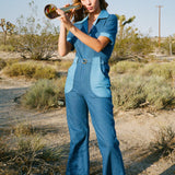 The California Shake Jumpsuit in Denim