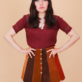 Vintage 1960’s Wine Penny Lane Blouse