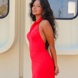 Cecilia Mini-Dress in Cherry - size: XL