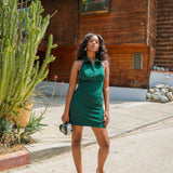 Cecilia Mini-Dress in Evergreen