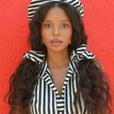 Black Stripe Scrunchie