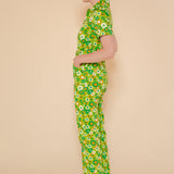 Green Daisy Jumpsuit - size: XS