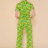 Green Daisy Jumpsuit - size: XS