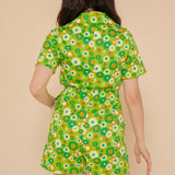 Green Daisy Romper