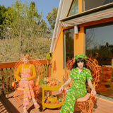 Green Daisy Jumpsuit - size: XS