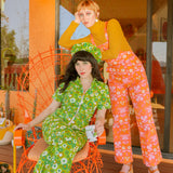 Green Daisy Jumpsuit - size: XS