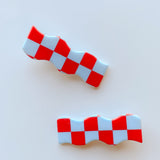 Checker Hair Clip