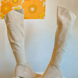 The Jane Boot in Cream