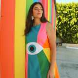 Miracle Eye Rainbow Mini-Dress