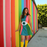 Miracle Eye Rainbow Mini-Dress