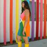 Miracle Eye Rainbow Mini-Dress