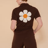 Flower Power Romper in Chocolate