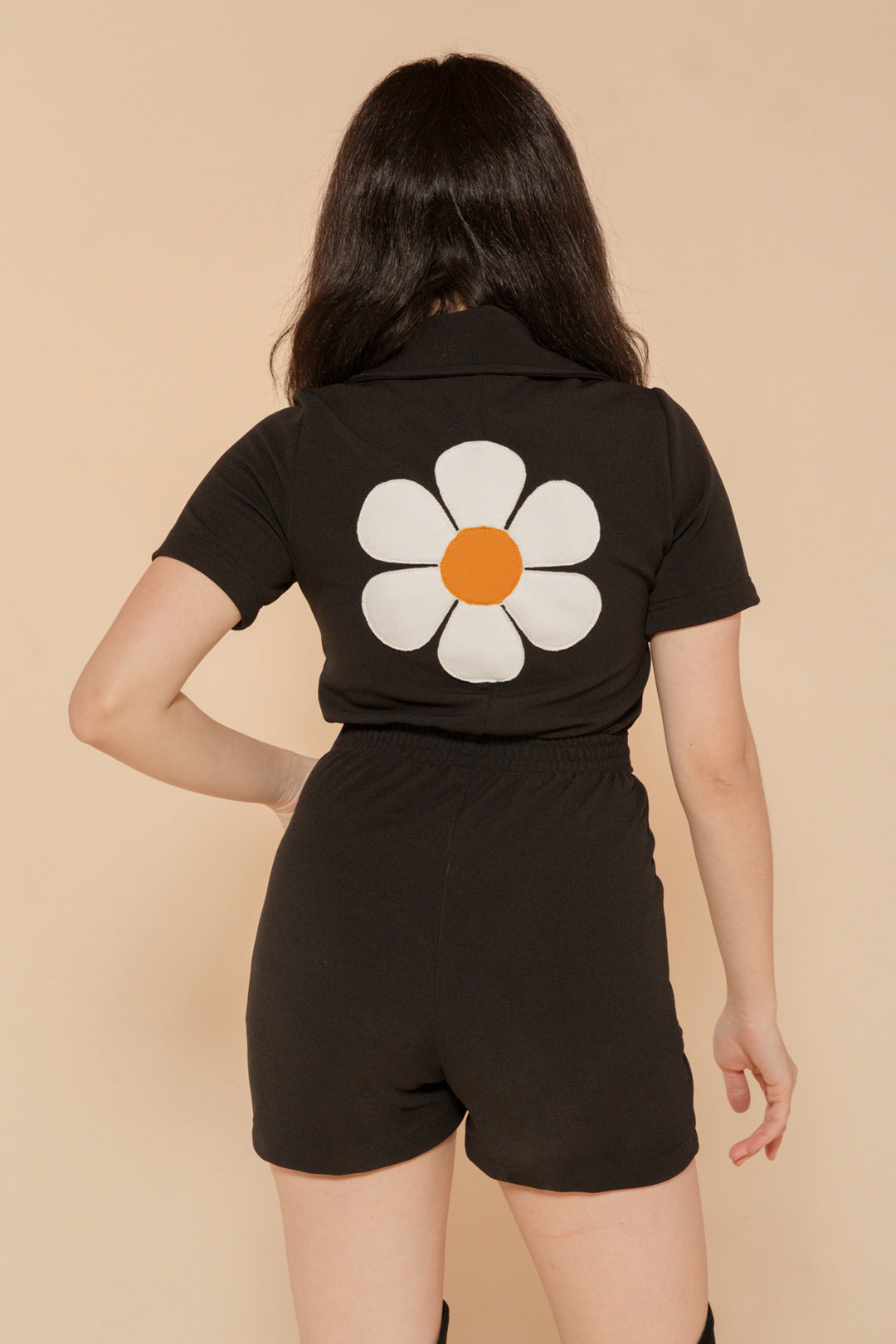 Flower Power Romper in Black Miracle Eye