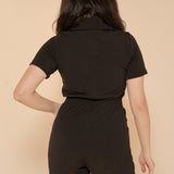 California Shake Romper in Black