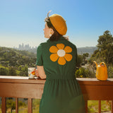 Flower Power Romper in Evergreen