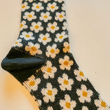 Daisy Socks in Black