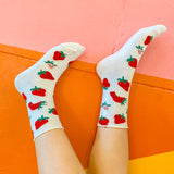 Softie Socks in Strawberry