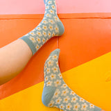 Daisy Socks in Baby Blue