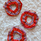 Tomato Stripe Scrunchie