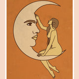 Moon Love in Sunset Print