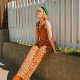 Cecilia Jumpsuit in Marigold