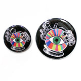 Crystal Ball Button in Rainbow