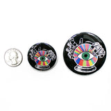 Crystal Ball Button in Rainbow