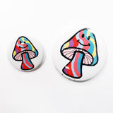 Magic Shroom Button in White